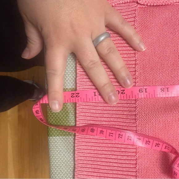 NEW Kinross 100% Cotton Knit Pink 4 Button Cardigan- L-NWT - Picture 9 of 11